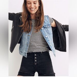 Madewell Button Fly High Rise Shorts